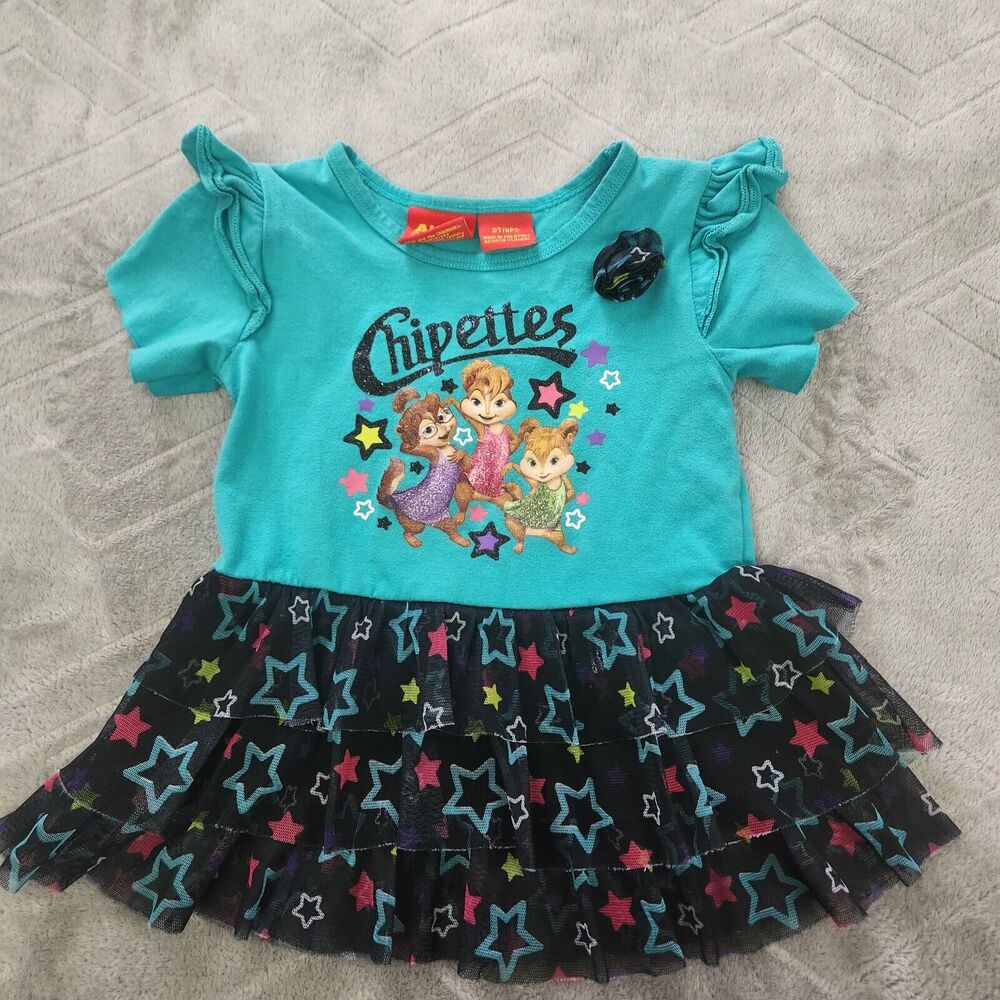 Vintage Chipette Size 2T Ruffle Hem Shirt